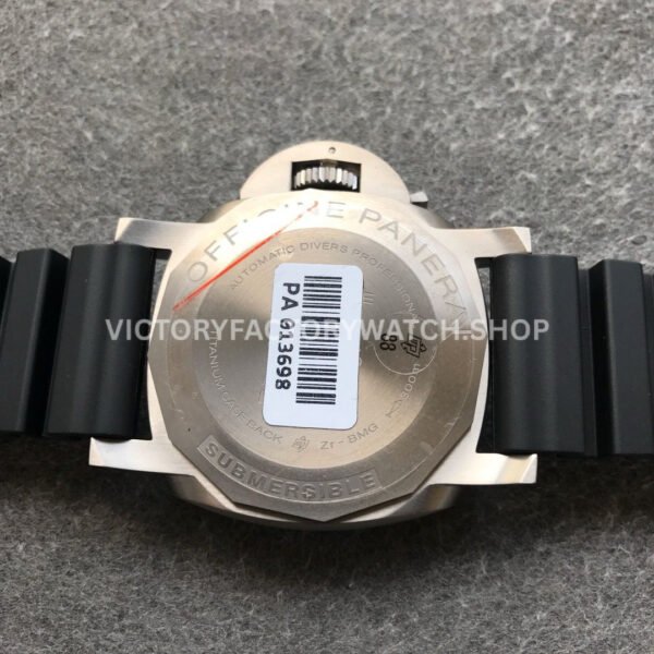 VS Fatory Panerai Luminor Submersible 1950 3 Days Pam00692 47mm Titanium Black Rubber Strap Blue Dial