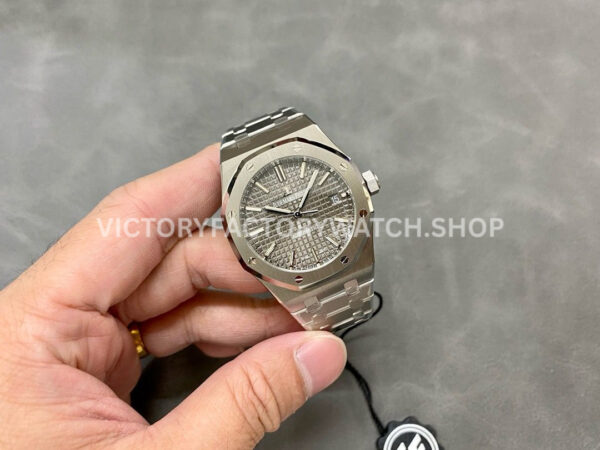ZF Factory Audemars Piguet Royal Oak 15450ST.OO.1256ST.02 37mm Full Steel Grey Dial (4) ZF Factory Audemars Piguet Royal Oak 15450ST.OO.1256ST.02 37mm Full Steel Grey Dial