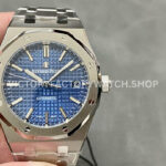 ZF Factory Audemars Piguet Royal Oak 15450ST.OO.1256ST.03 37mm Full Steel Blue Dial (3) ZF AP Royal Oak 15450ST blue dial 37mm steel luxury sports watch