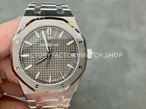 ZF Factory Audemars Piguet Royal Oak 15500ST.OO.1220ST.02 41mm Full Steel Grey Dial (9) ZF 15500ST grey dial AP Royal Oak 41mm steel