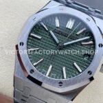 ZF Factory Audemars Piguet Royal Oak 50th Anniversary 15510ST.OO.1320ST.04 41mm Full Steel Green Dial