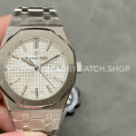 ZF Factory Audemars Piguet Royal Oak 77350ST.OO.1261ST.01 34mm Full Steel White Dial (4) ZF AP Royal Oak 77350ST white dial 34mm steel luxury watch super clone
