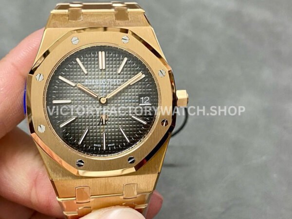 ZF 16202OR black dial AP Royal Oak Jumbo rose gold