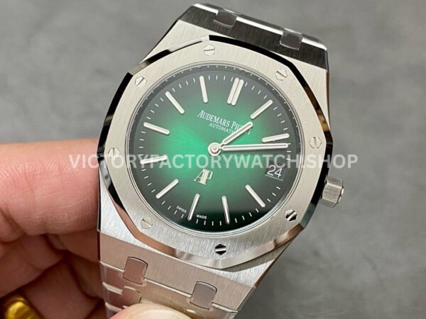 ZF Factory Audemars Piguet Royal Oak Jumbo 16202PT.OO.1240PT.01 39mm Full Platinum Green Dial