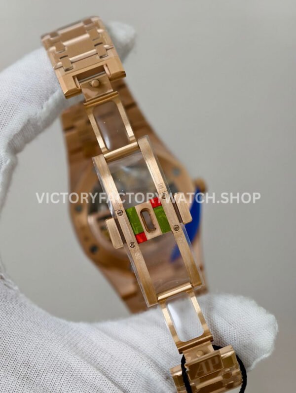 ZF Factory Audemars Piguet Royal Oak Jumbo 16204BA.OO.1240BA.01 Rose Gold Skeletonized Dial