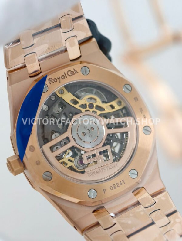 ZF Factory Audemars Piguet Royal Oak Jumbo 16204BA.OO.1240BA.01 Rose Gold Skeletonized Dial