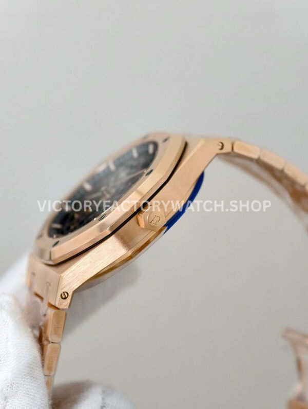 ZF Factory Audemars Piguet Royal Oak Jumbo 16204BA.OO.1240BA.01 Rose Gold Skeletonized Dial