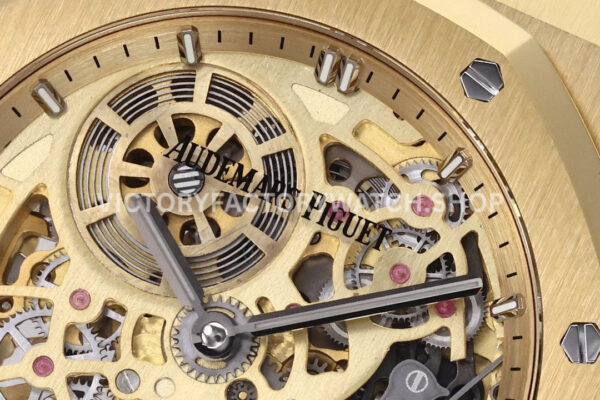 ZF Factory Audemars Piguet Royal Oak Jumbo 16204BA.OO.1240BA.01 Yellow Gold Skeletonized Dial