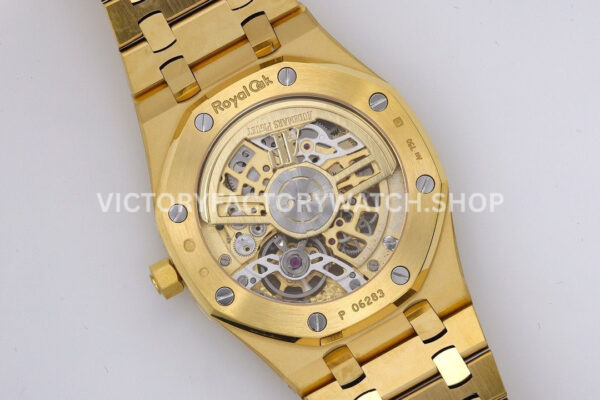 ZF Factory Audemars Piguet Royal Oak Jumbo 16204BA.OO.1240BA.01 Yellow Gold Skeletonized Dial