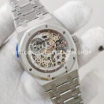 ZF Factory Audemars Piguet Royal Oak Jumbo16204BC.OO.1240BC.01 White Gold Skeletonized Dial