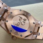 ZF Factory Audemars Piguet Royal Oak Lady 33mm Diamond Bezel Full Rose Gold Brown Dial