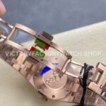 ZF Factory Audemars Piguet Royal Oak Lady 33mm Diamond Bezel Full Rose Gold Brown Dial
