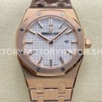 ZF AP Royal Oak Lady 33mm rose gold silver dial