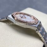 ZF Factory Audemars Piguet Royal Oak Lady 67651SR.ZZ.1261SR.01 33mm Diamond Bezel Rose Gold&Steel Silver Dial