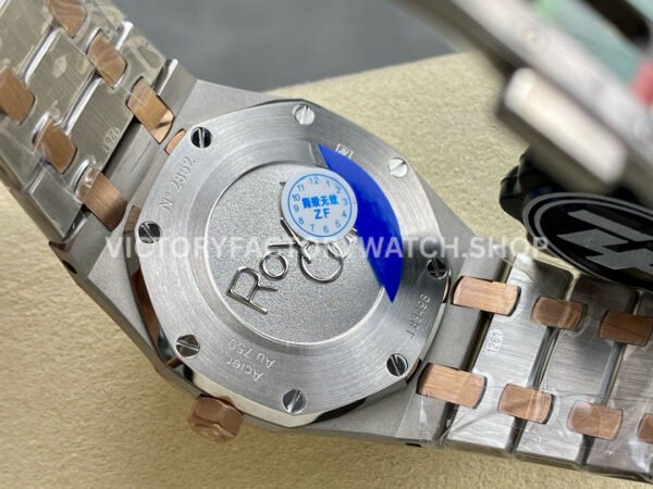 ZF Factory Audemars Piguet Royal Oak Lady 67651SR.ZZ.1261SR.01 33mm Diamond Bezel Rose Gold&Steel Silver Dial