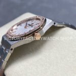 ZF Factory Audemars Piguet Royal Oak Lady 67651SR.ZZ.1261SR.01 33mm Diamond Bezel Rose Gold&Steel Silver Dial