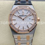 ZF 67651SR silver dial diamond bezel AP Lady