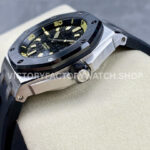ZF Factory Audemars Piguet Royal Oak Offshore Diver 15720CN.OO.A002CA.01 42m ( ZF Factory Audemars Piguet Royal Oak Offshore Diver 15720CN.OO.A002CA.01 42mm White Gold Rubber Strap Black Dial