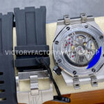 ZF Factory Audemars Piguet Royal Oak Offshore Diver 15720CN.OO.A002CA.01 42m ( (5) ZF Factory Audemars Piguet Royal Oak Offshore Diver 15720CN.OO.A002CA.01 42mm White Gold Rubber Strap Black Dial