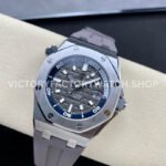 ZF Factory Audemars Piguet Royal Oak Offshore Diver 15720ST.OO.A009CA.01 42mm Steel Rubber Strap Grey Dial