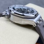 ZF Factory Audemars Piguet Royal Oak Offshore Diver 15720ST.OO.A009CA.01 42mm Steel Rubber Strap Grey Dial