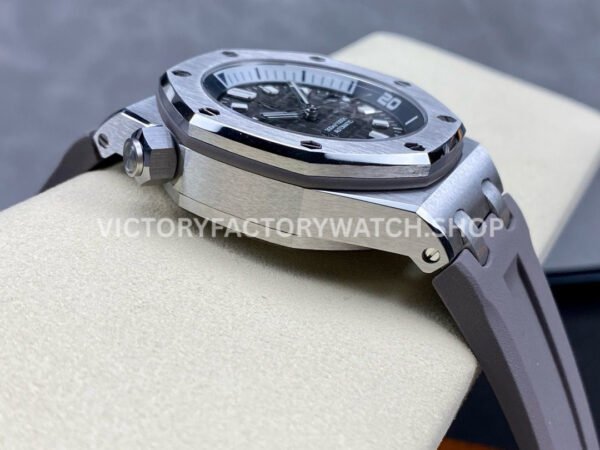 ZF Factory Audemars Piguet Royal Oak Offshore Diver 15720ST.OO.A009CA.01 42mm Steel Rubber Strap Grey Dial