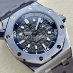 ZF Factory Audemars Piguet Royal Oak Offshore Diver 15720ST.OO.A009CA.01 42mm Steel Rubber Strap Grey Dial