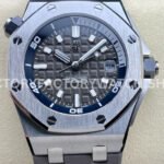 ZF AP Offshore Diver 15720 grey dial replica luxury watch 42mm rubber strap