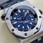 ZF Factory Audemars Piguet Royal Oak Offshore Diver 15720ST.OO.A027CA.01 42mm Steel Rubber Strap Blue Dial