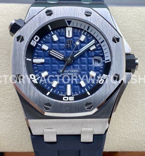 ZF AP Offshore Diver 15720 blue dial luxury sports watch super clone rubber strap