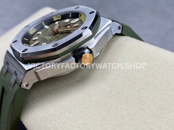ZF Factory Audemars Piguet Royal Oak Offshore Diver 42mm 15720ST.OO.A052CA.01 Steel Avocado Green Dial