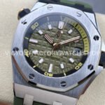 ZF Factory Audemars Piguet Royal Oak Offshore Diver 42mm 15720ST.OO.A052CA.01 Steel Avocado Green Dial