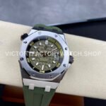 ZF Factory Audemars Piguet Royal Oak Offshore Diver 42mm 15720ST.OO.A052CA.01 Steel Avocado Green Dial