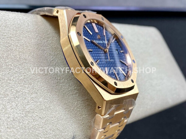 ZF Factory Audemars Piguet Royal Oak Selfwinding 15400OR.OO.1220OR.03 41mm Full Rose Gold ( ZF Factory Audemars Piguet Royal Oak 15400OR.OO.1220OR.03 41mm Full Rose Gold Blue Dial