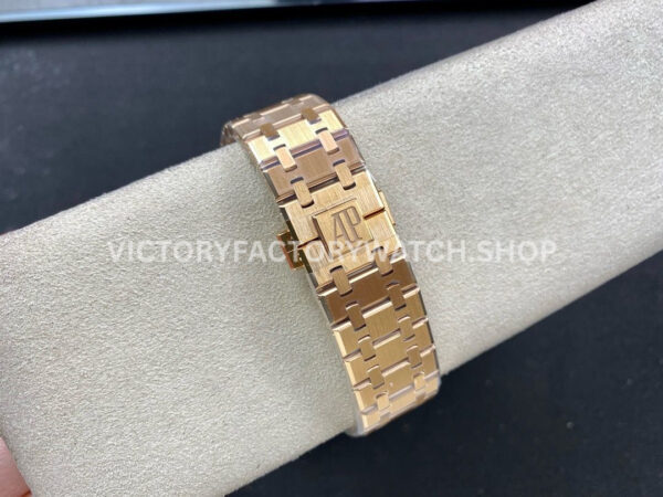 ZF Factory Audemars Piguet Royal Oak Selfwinding 15400OR.OO.1220OR.03 41mm Full Rose Gold ( (3) ZF Factory Audemars Piguet Royal Oak 15400OR.OO.1220OR.03 41mm Full Rose Gold Blue Dial