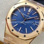 ZF Factory Audemars Piguet Royal Oak Selfwinding 15400OR.OO.1220OR.03 41mm Full Rose Gold ( (6) ZF Factory Audemars Piguet Royal Oak 15400OR.OO.1220OR.03 41mm Full Rose Gold Blue Dial