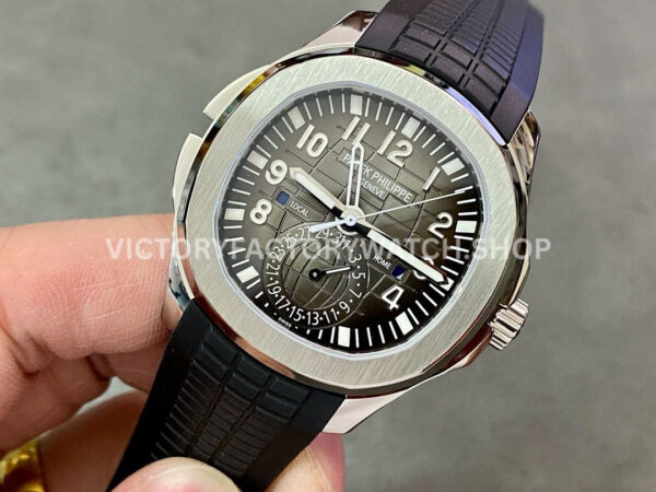 ZF Factory Patek Philippe Aquanaut 5164A-001 40.8mm Steel Rubber Strap Black Dial (1) ZF Factory Patek Philippe Aquanaut 5164A-001 40.8mm Steel Rubber Strap Black Dial