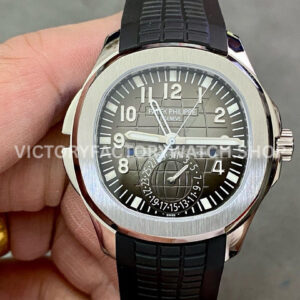 ZF Factory Patek Philippe Aquanaut 5164A black dial steel rubber strap