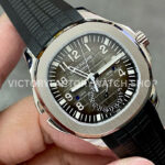 ZF Factory Patek Philippe Aquanaut 5164A-001 40.8mm Steel Rubber Strap Black Dial (4) ZF Factory Patek Philippe Aquanaut 5164A-001 40.8mm Steel Rubber Strap Black Dial