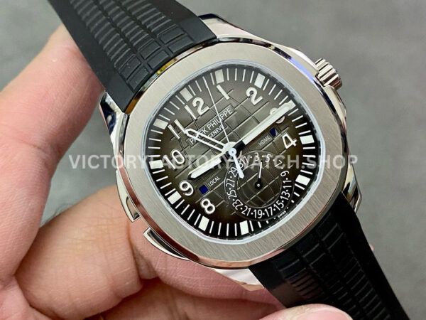 ZF Factory Patek Philippe Aquanaut 5164A-001 40.8mm Steel Rubber Strap Black Dial (4) ZF Factory Patek Philippe Aquanaut 5164A-001 40.8mm Steel Rubber Strap Black Dial
