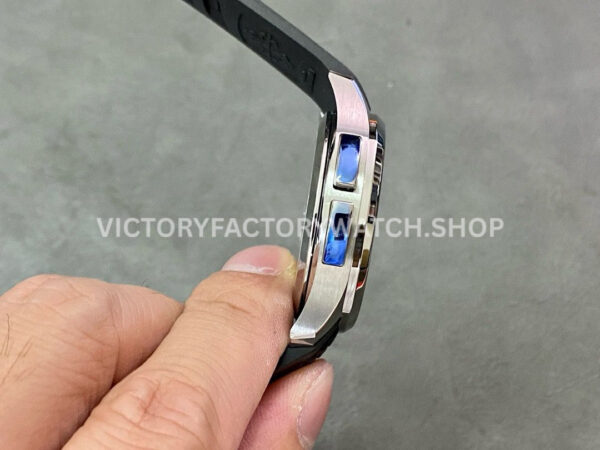 ZF Factory Patek Philippe Aquanaut 5164A-001 40.8mm Steel Rubber Strap Black Dial (5) ZF Factory Patek Philippe Aquanaut 5164A-001 40.8mm Steel Rubber Strap Black Dial