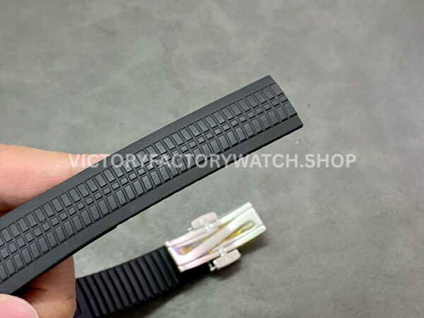 ZF Factory Patek Philippe Aquanaut 5164A-001 40.8mm Steel Rubber Strap Black Dial (8) ZF Factory Patek Philippe Aquanaut 5164A-001 40.8mm Steel Rubber Strap Black Dial