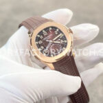 ZF Factory Patek Philippe Aquanaut 5164R-001 40.8mm Rose Gold Rubber Strap Brown Dial