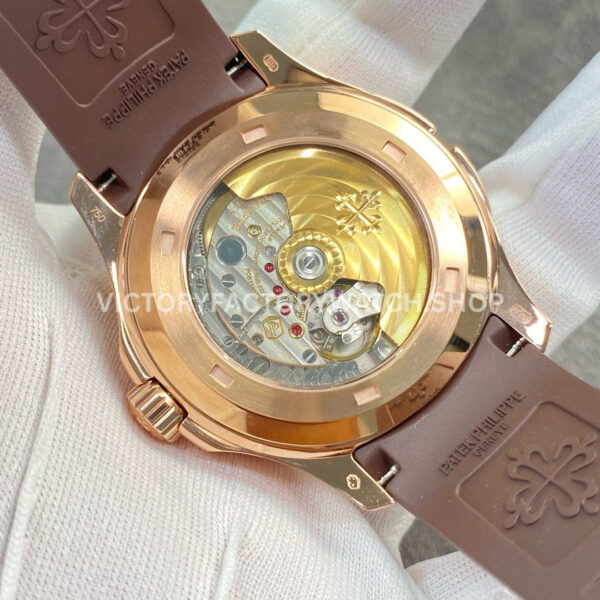 ZF Factory Patek Philippe Aquanaut 5164R-001 40.8mm Rose Gold Rubber Strap Brown Dial