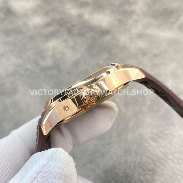 ZF Factory Patek Philippe Aquanaut 5164R-001 40.8mm Rose Gold Rubber Strap Brown Dial