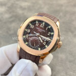 ZF Factory Patek Philippe Aquanaut 5164R-001 40.8mm Rose Gold Rubber Strap Brown Dial