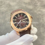 ZF Factory Patek Philippe Aquanaut 5164R-001 40.8mm Rose Gold Rubber Strap Brown Dial