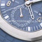 ZF Factory Patek Philippe Aquanaut 5164R-001 40.8mm White Gold Rubber Strap Blue-Gray Dia