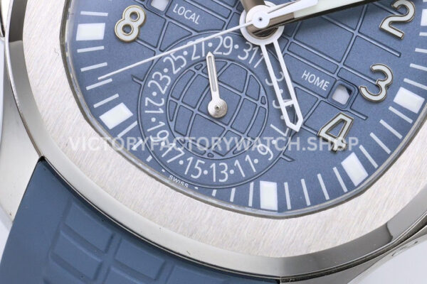 ZF Factory Patek Philippe Aquanaut 5164R-001 40.8mm White Gold Rubber Strap Blue-Gray Dia