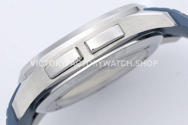 ZF Factory Patek Philippe Aquanaut 5164R-001 40.8mm White Gold Rubber Strap Blue-Gray Dia